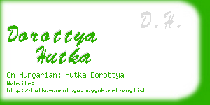 dorottya hutka business card